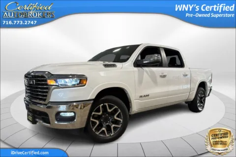 White 2026 Ram 1500 Laramie 4x4 for sale in Grand Island, NY