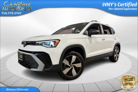 White 2025 Volkswagen Taos S AWD for sale in Grand Island, NY