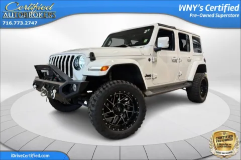 White 2021 Jeep Wrangler Unlimited Sahara High Altitude 4x4 for sale in Grand Island, NY