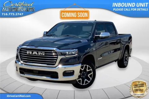 Blue 2026 Ram 1500 Laramie 4x4 for sale in Grand Island, NY