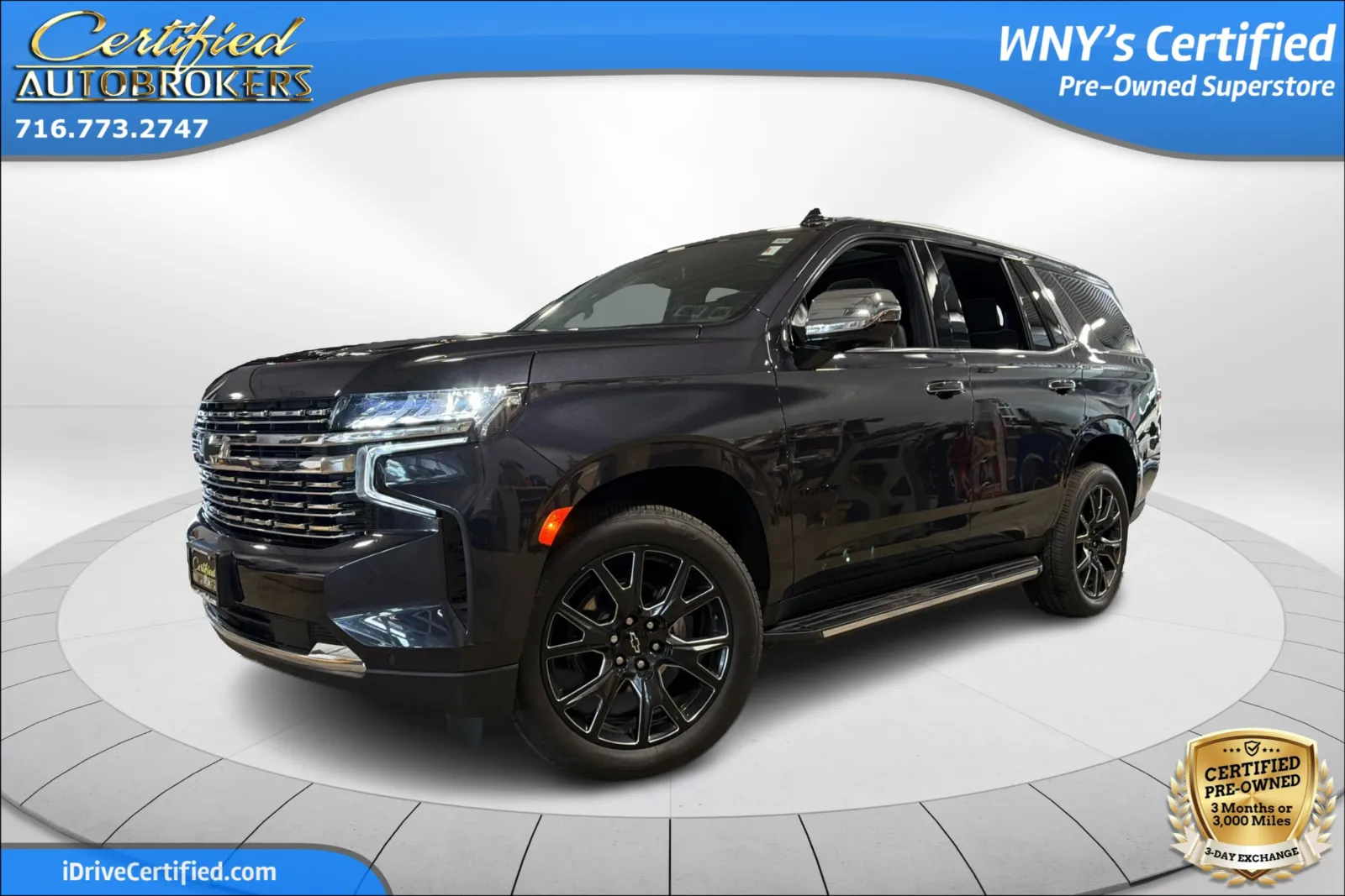 Gray 2023 Chevrolet Tahoe Premier 4x4 for sale in Grand Island, NY