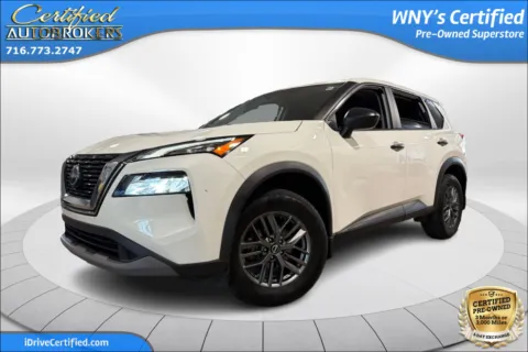 White 2022 Nissan Rogue S AWD for sale in Grand Island, NY