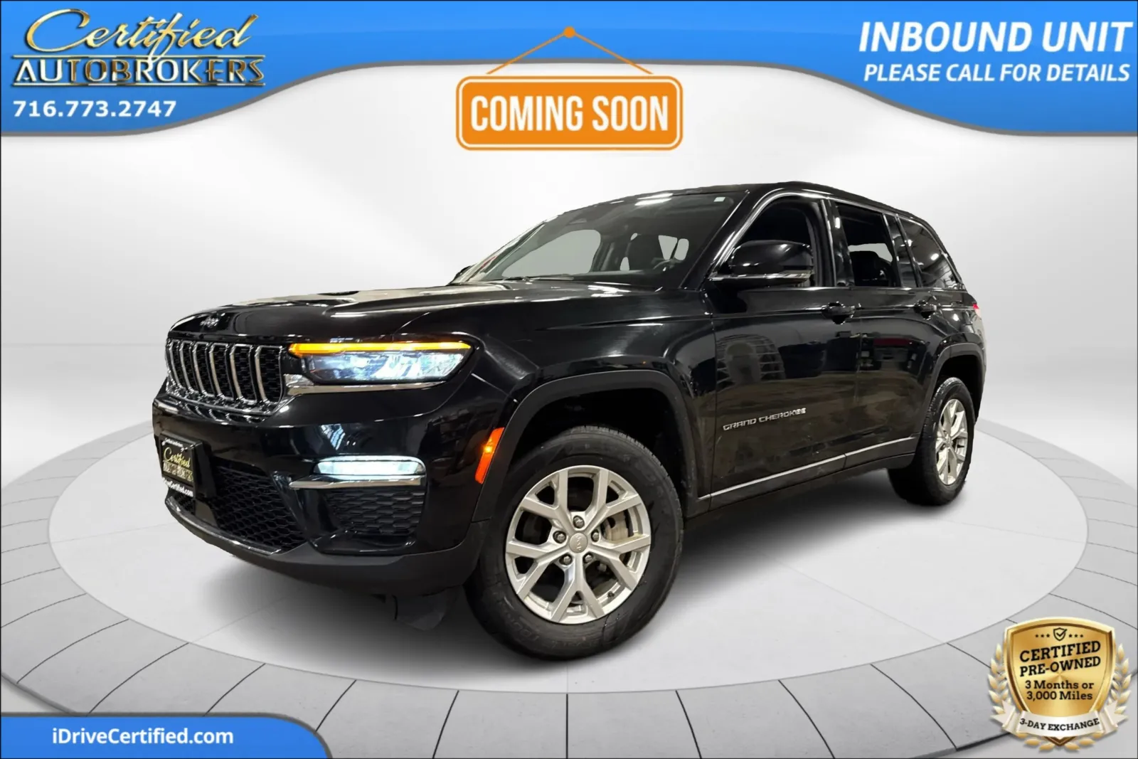 Black 2023 Jeep Grand Cherokee Limited 4x4 for sale in Grand Island, NY