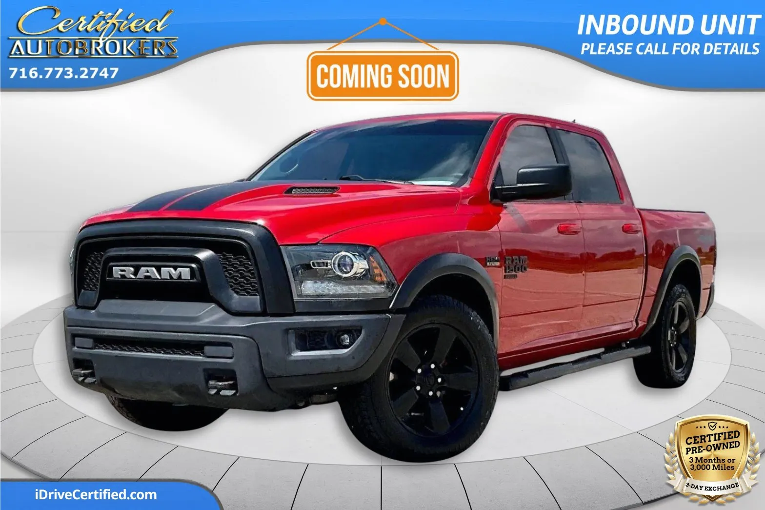 Red 2019 Ram 1500 Classic Warlock 4x4 for sale in Grand Island, NY