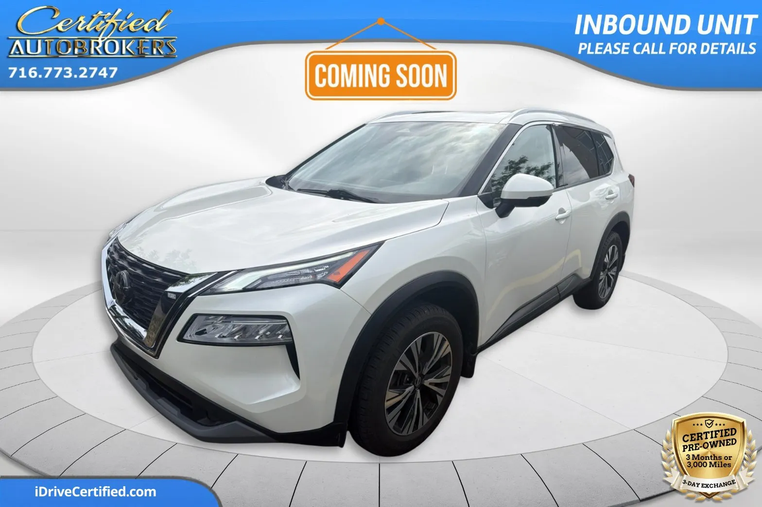 White 2021 Nissan Rogue SV AWD for sale in Grand Island, NY