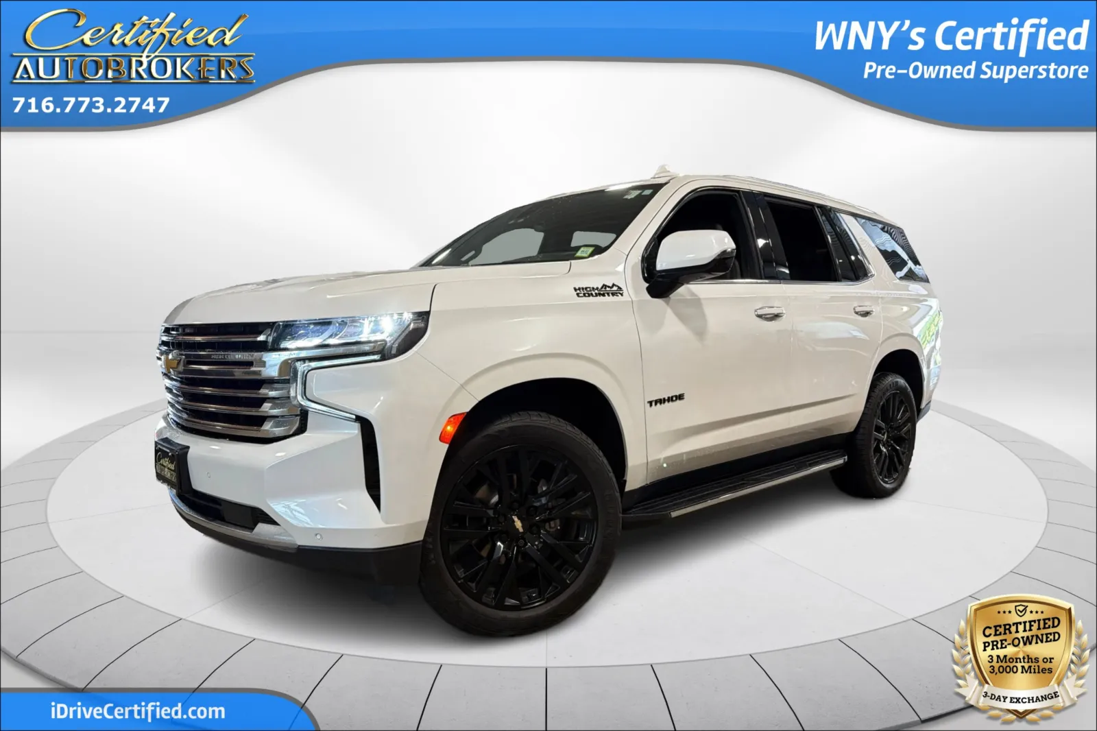 White 2021 Chevrolet Tahoe High Country 4x4 for sale in Grand Island, NY