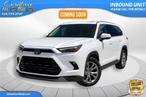 White 2025 Toyota Grand Highlander Limited AWD for sale in Grand Island, NY
