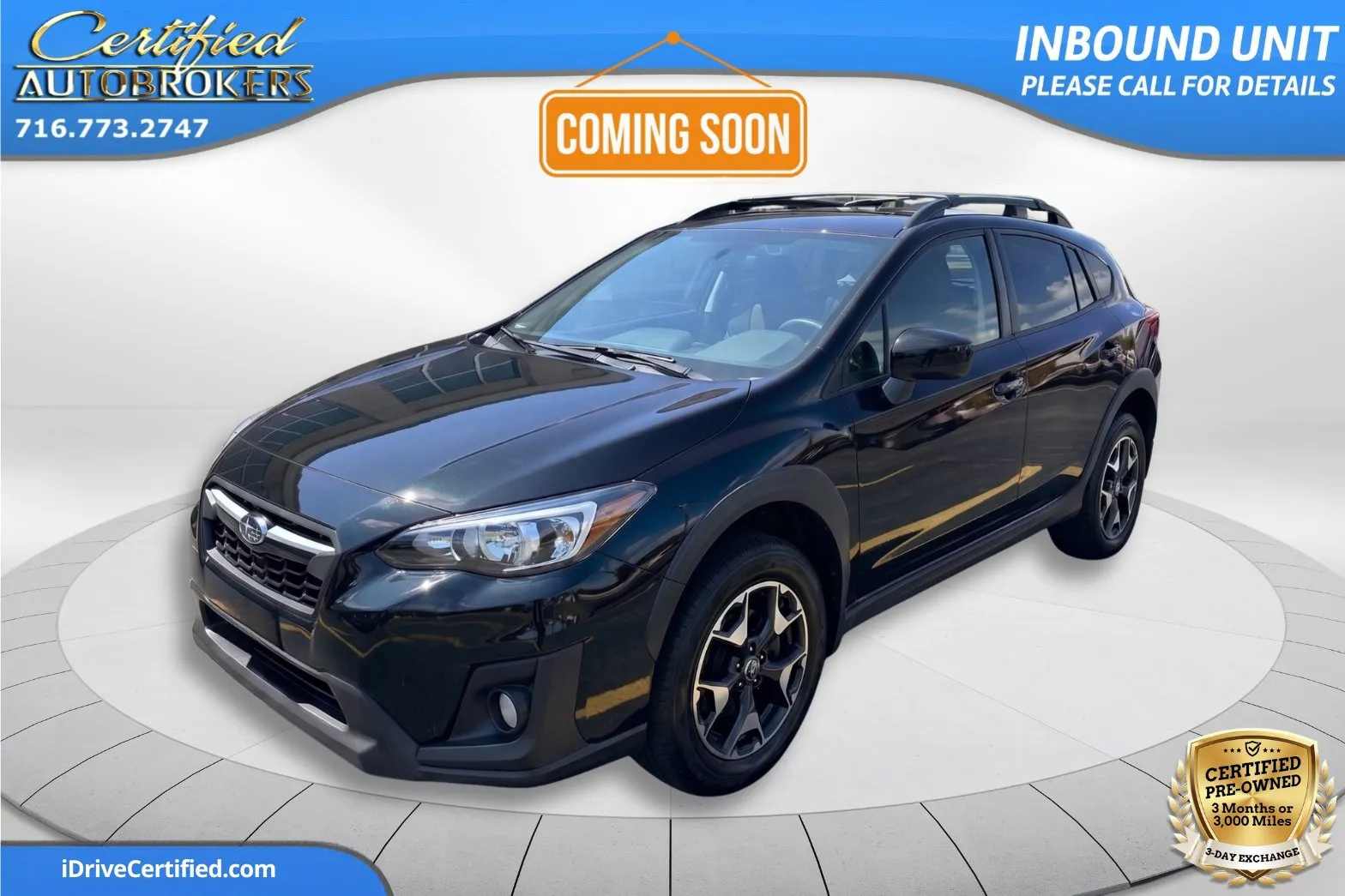 Black 2018 Subaru Crosstrek Premium AWD for sale in Grand Island, NY