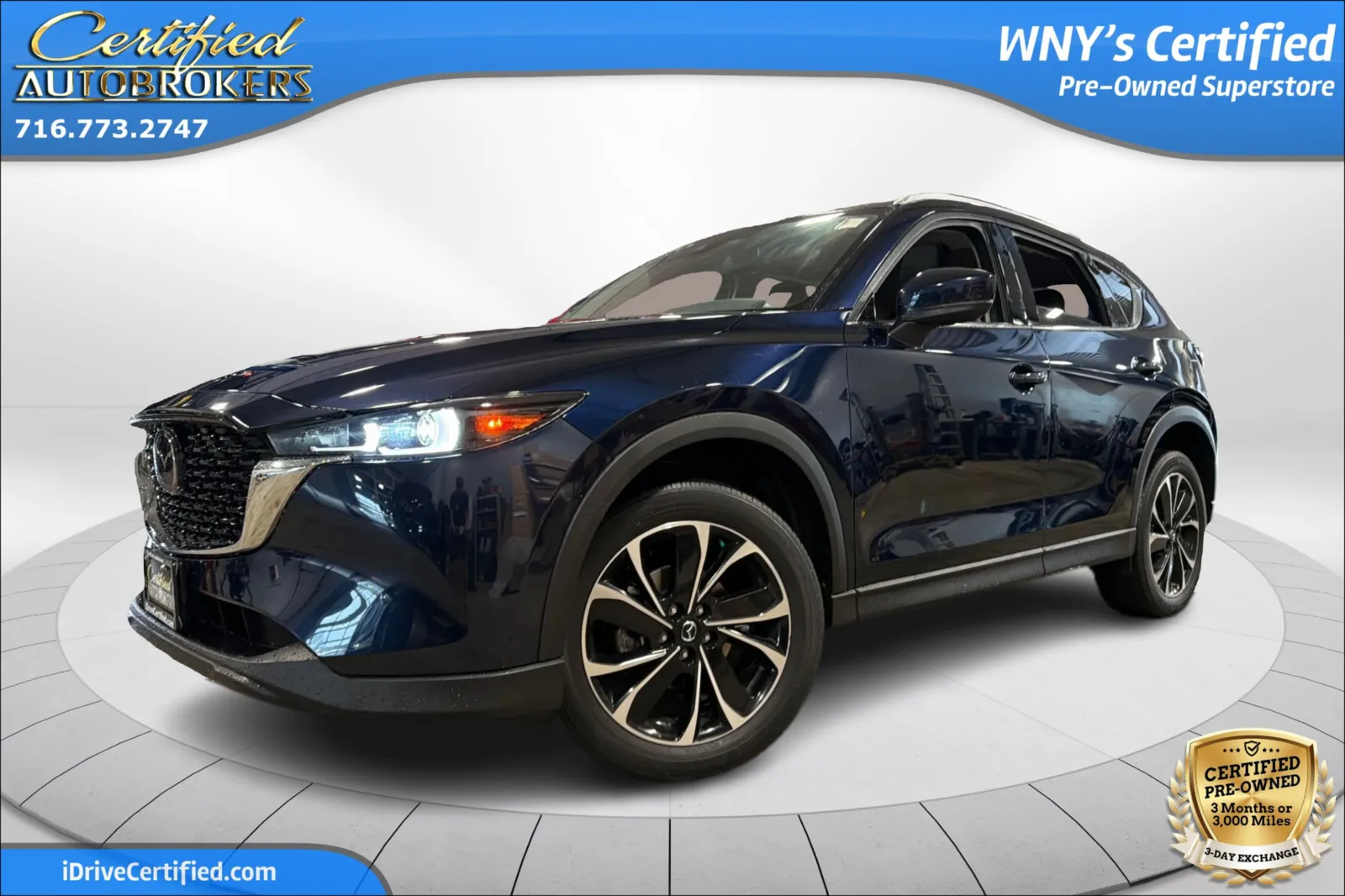Blue 2023 Mazda CX-5 2.5 S Premium Package AWD for sale in Grand Island, NY