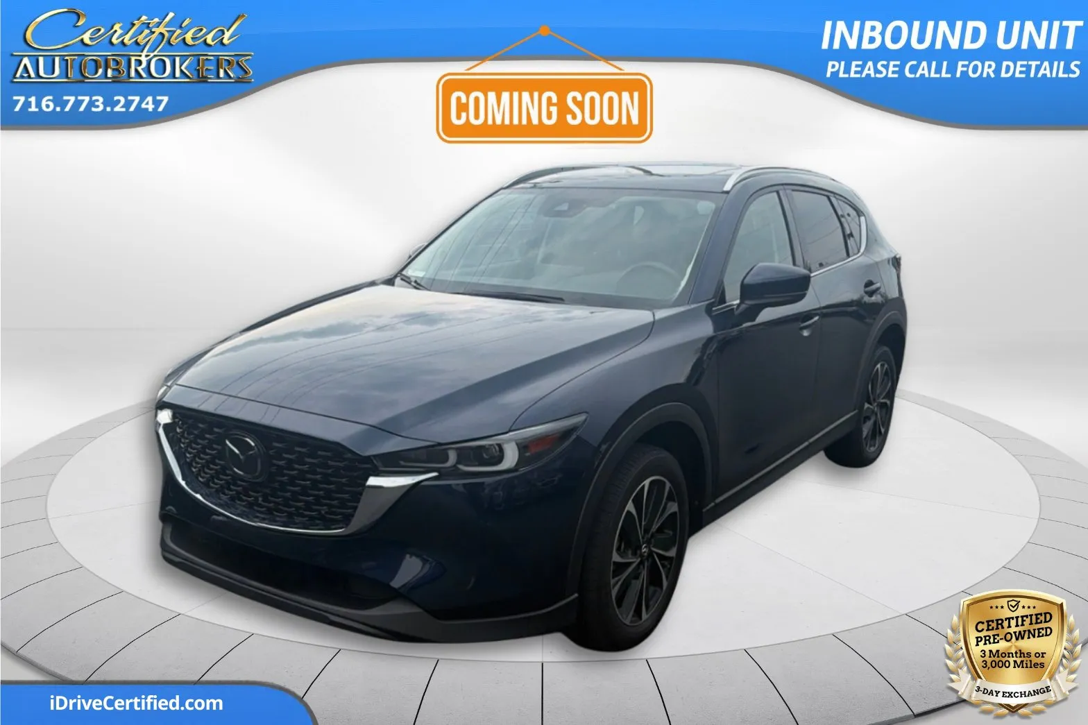 Blue 2023 Mazda CX-5 2.5 S Premium Package AWD for sale in Grand Island, NY