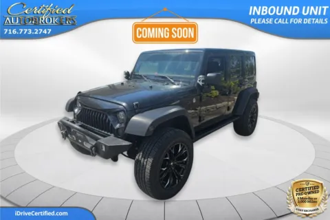 Black 2018 Jeep Wrangler JK Unlimited Sahara 4x4 for sale in Grand Island, NY