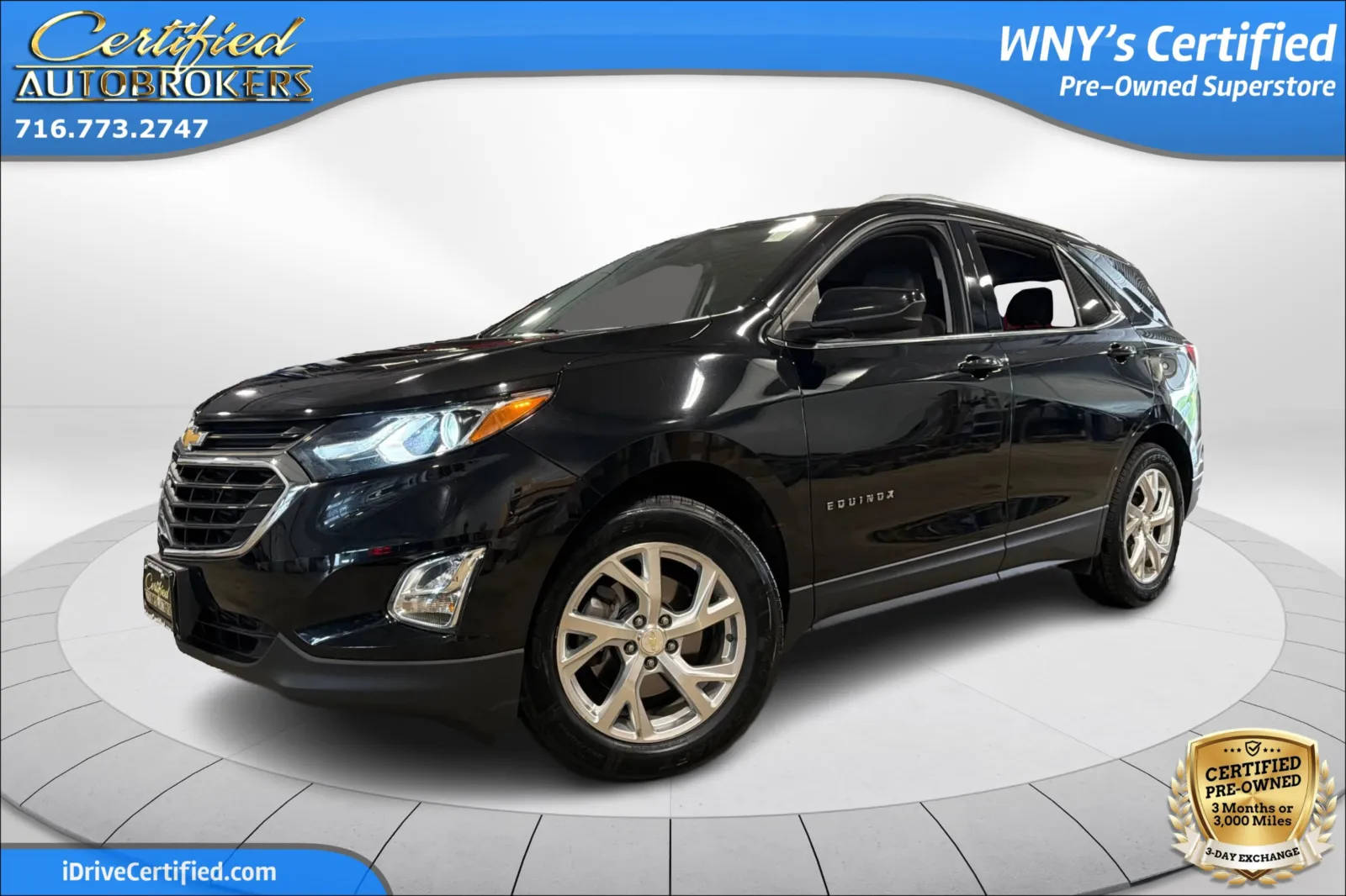 Black 2020 Chevrolet Equinox LT for sale in Grand Island, NY