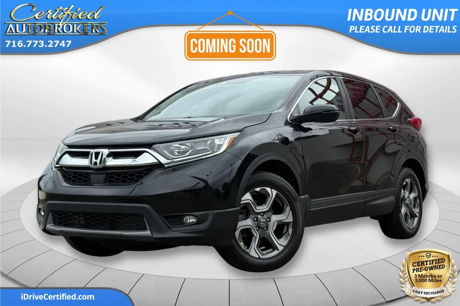 Black 2017 Honda CR-V EX-L AWD for sale in Grand Island, NY