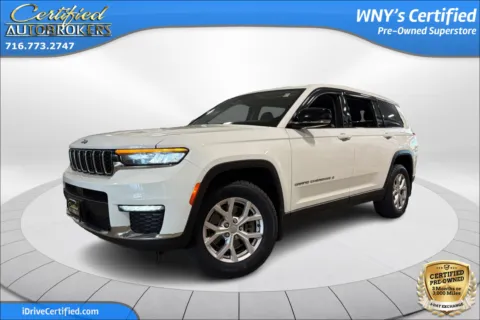 White 2021 Jeep Grand Cherokee L Limited 4x4 for sale in Grand Island, NY