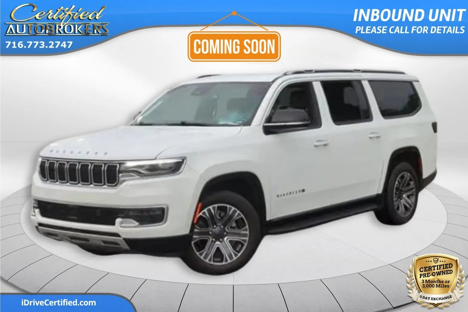 White 2024 Jeep Wagoneer L Series II 4x4 for sale in Grand Island, NY