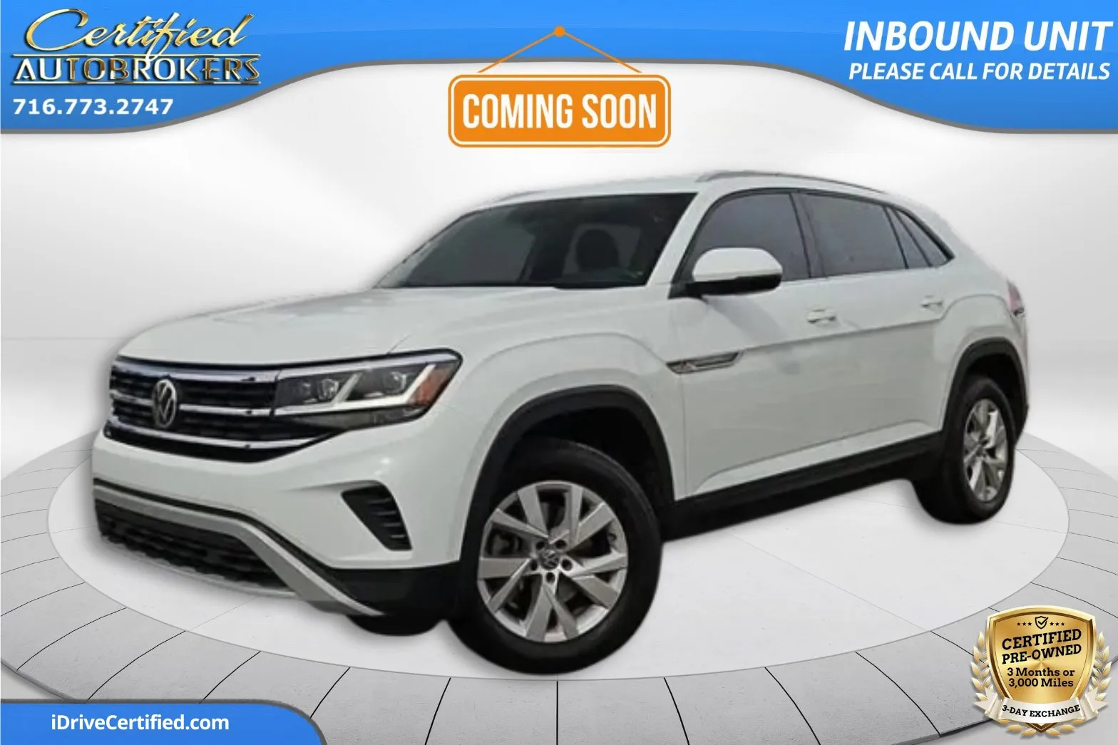 White 2021 Volkswagen Atlas Cross Sport 2.0T S AWD for sale in Grand Island, NY