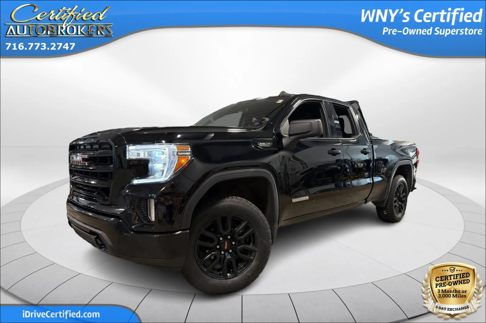 Black 2021 GMC Sierra 1500 Elevation 4x4 for sale in Grand Island, NY