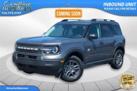 Gray 2025 Ford Bronco Sport Big Bend 4x4 for sale in Grand Island, NY