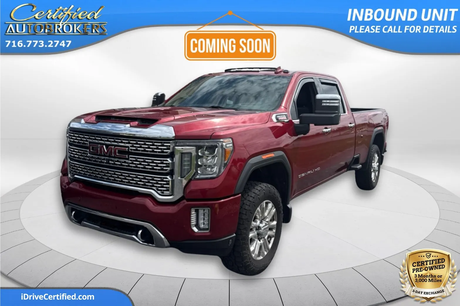 Red 2020 GMC Sierra 3500 HD Denali Ultimate LB 4x4 for sale in Grand Island, NY
