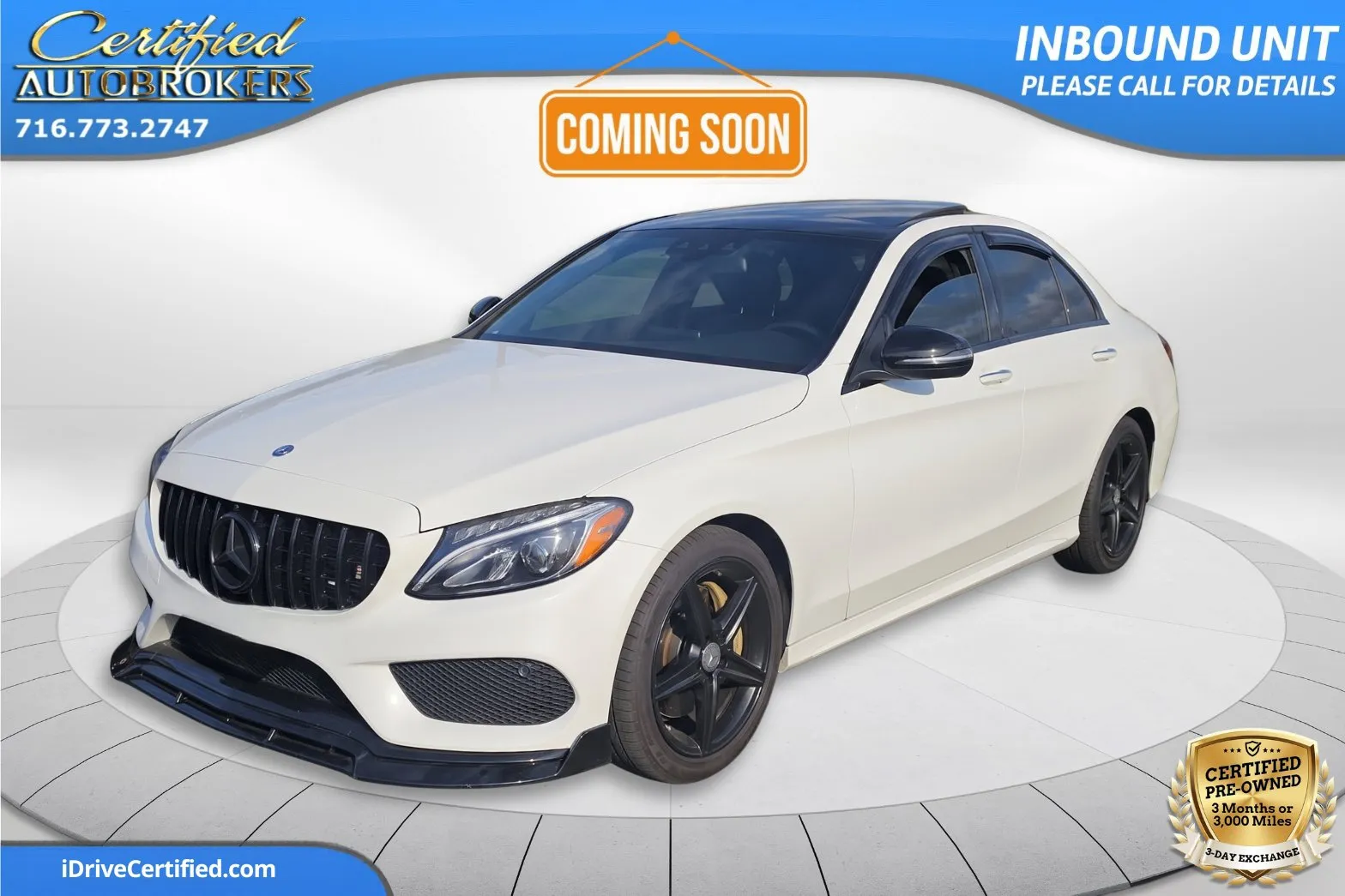 White 2016 Mercedes-Benz C-Class C 300 AWD for sale in Grand Island, NY