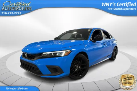 Blue 2022 Honda Civic Hatchback Sport for sale in Grand Island, NY