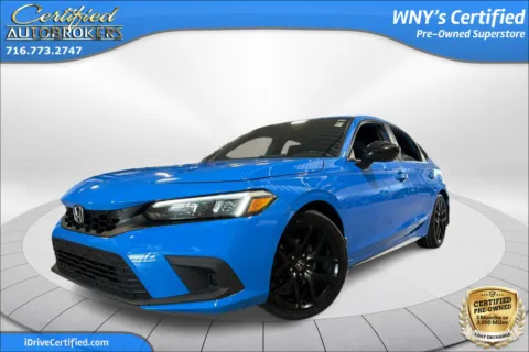 Blue 2022 Honda Civic Hatchback Sport for sale in Grand Island, NY
