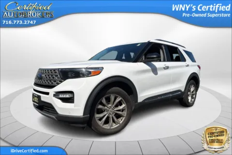 White 2023 Ford Explorer Limited 4x4 for sale in Grand Island, NY