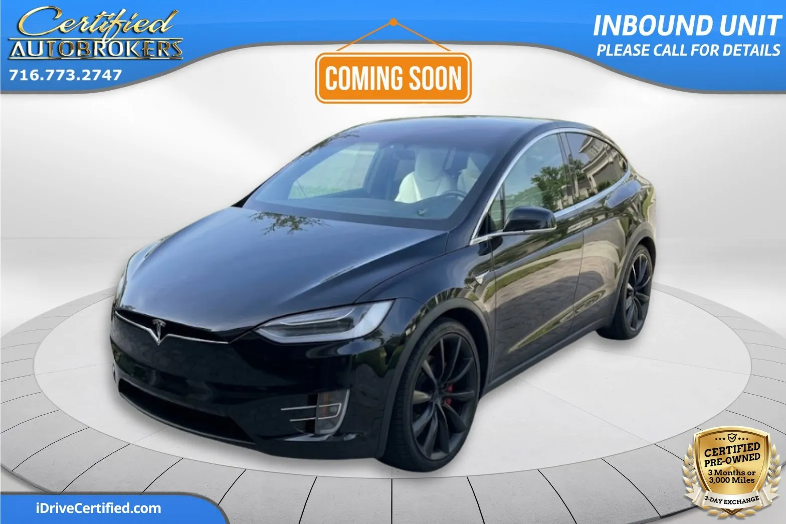 Black 2017 Tesla Model X P100D AWD for sale in Grand Island, NY