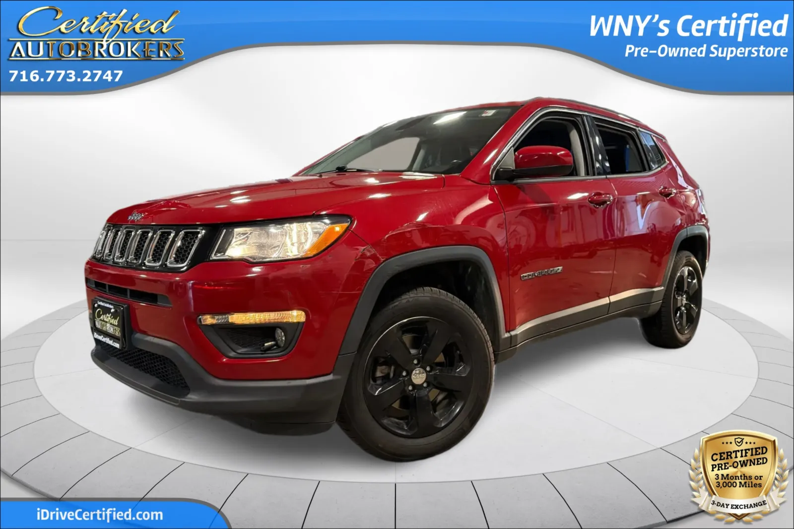 Red 2020 Jeep Compass Latitude 4x4 for sale in Grand Island, NY