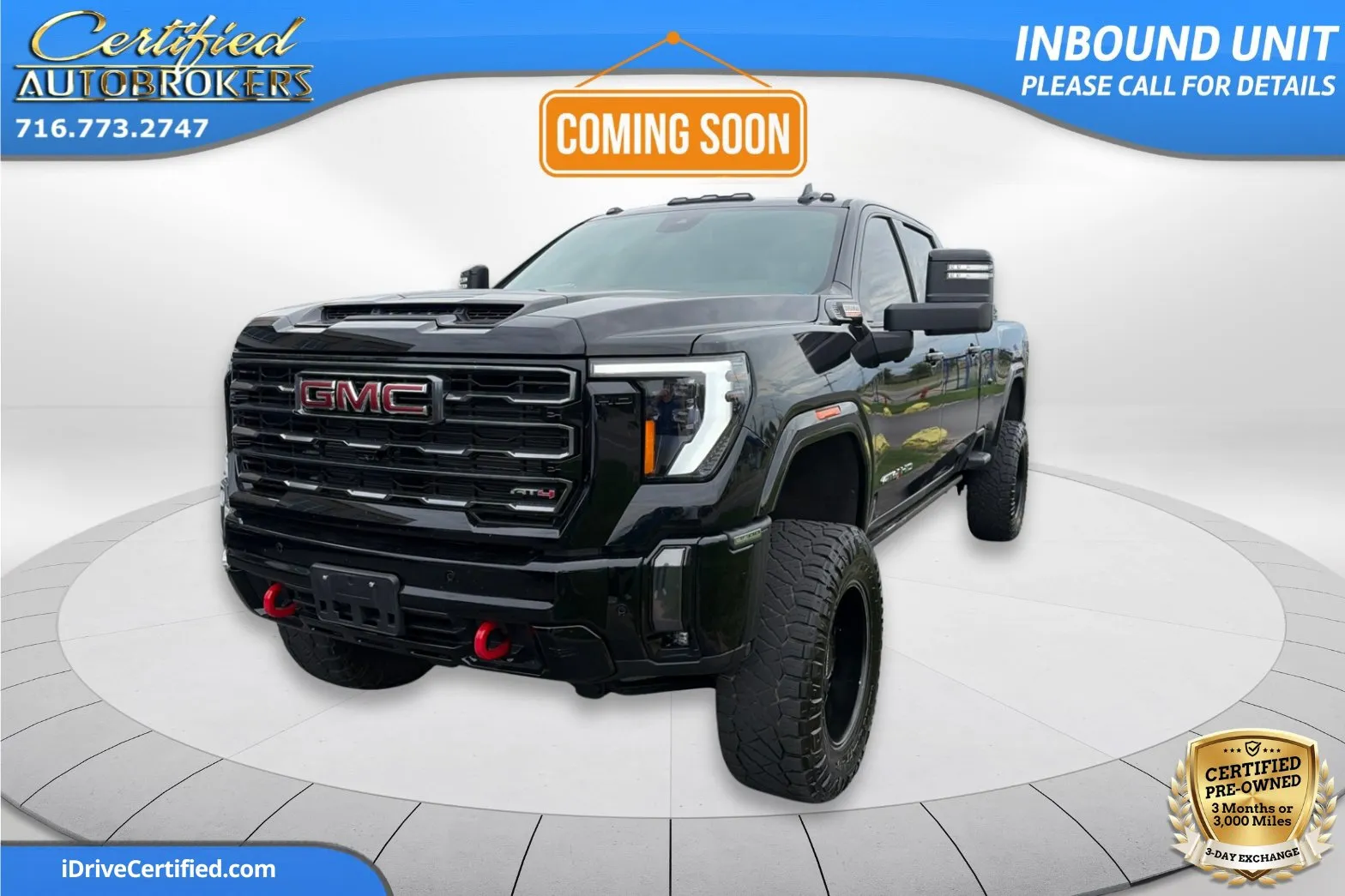 Black 2024 GMC Sierra 3500 HD AT4 LB 4x4 for sale in Grand Island, NY
