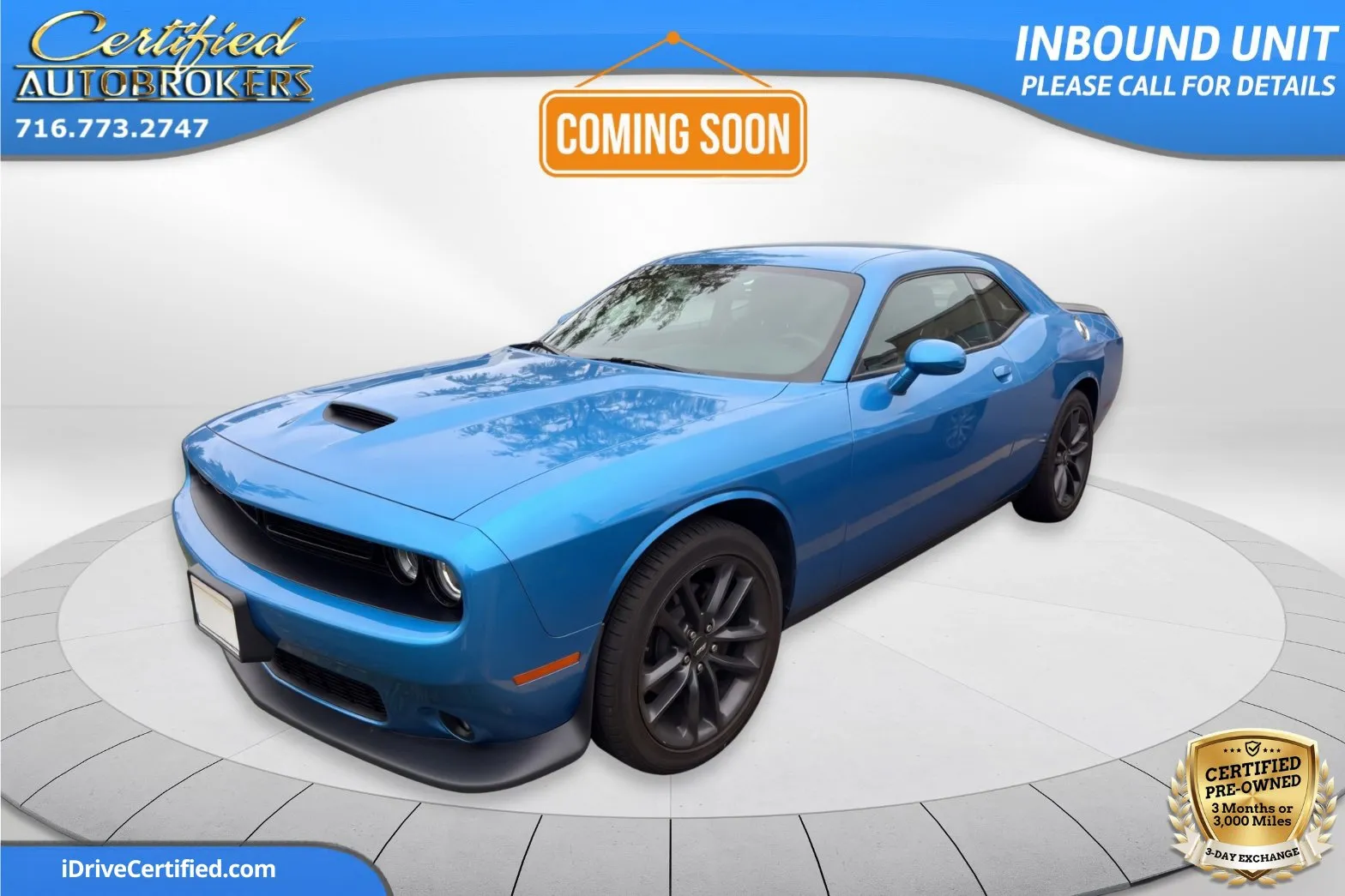 Blue 2023 Dodge Challenger GT AWD for sale in Grand Island, NY