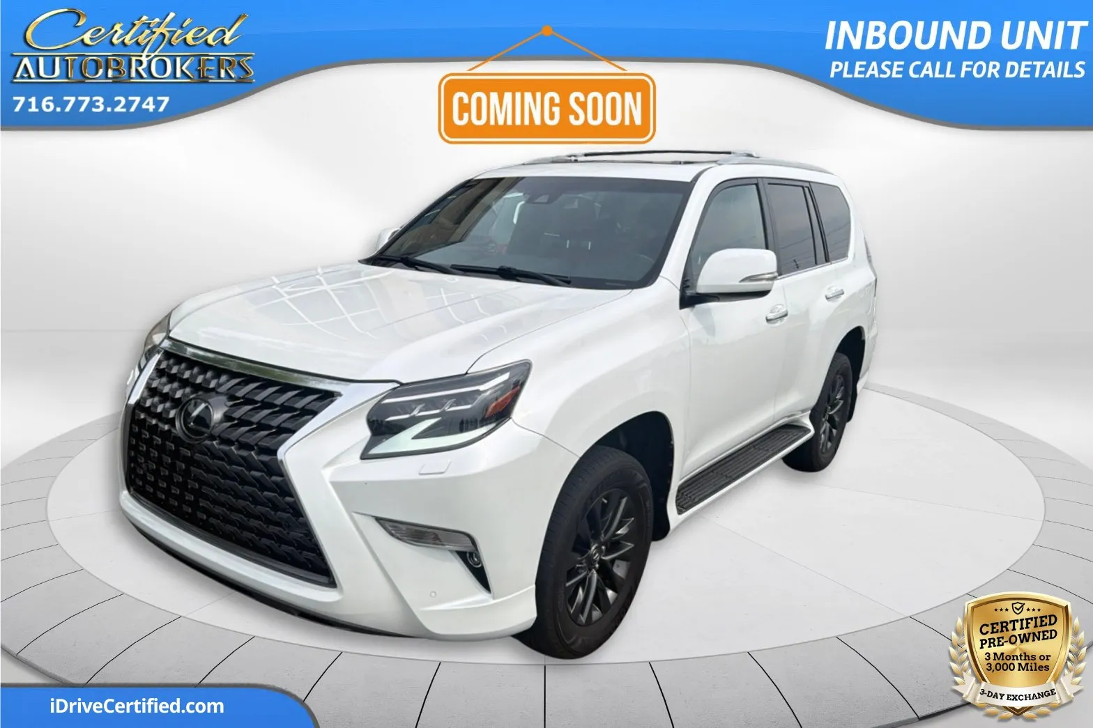 White 2021 Lexus GX 460 Premium 4x4 for sale in Grand Island, NY