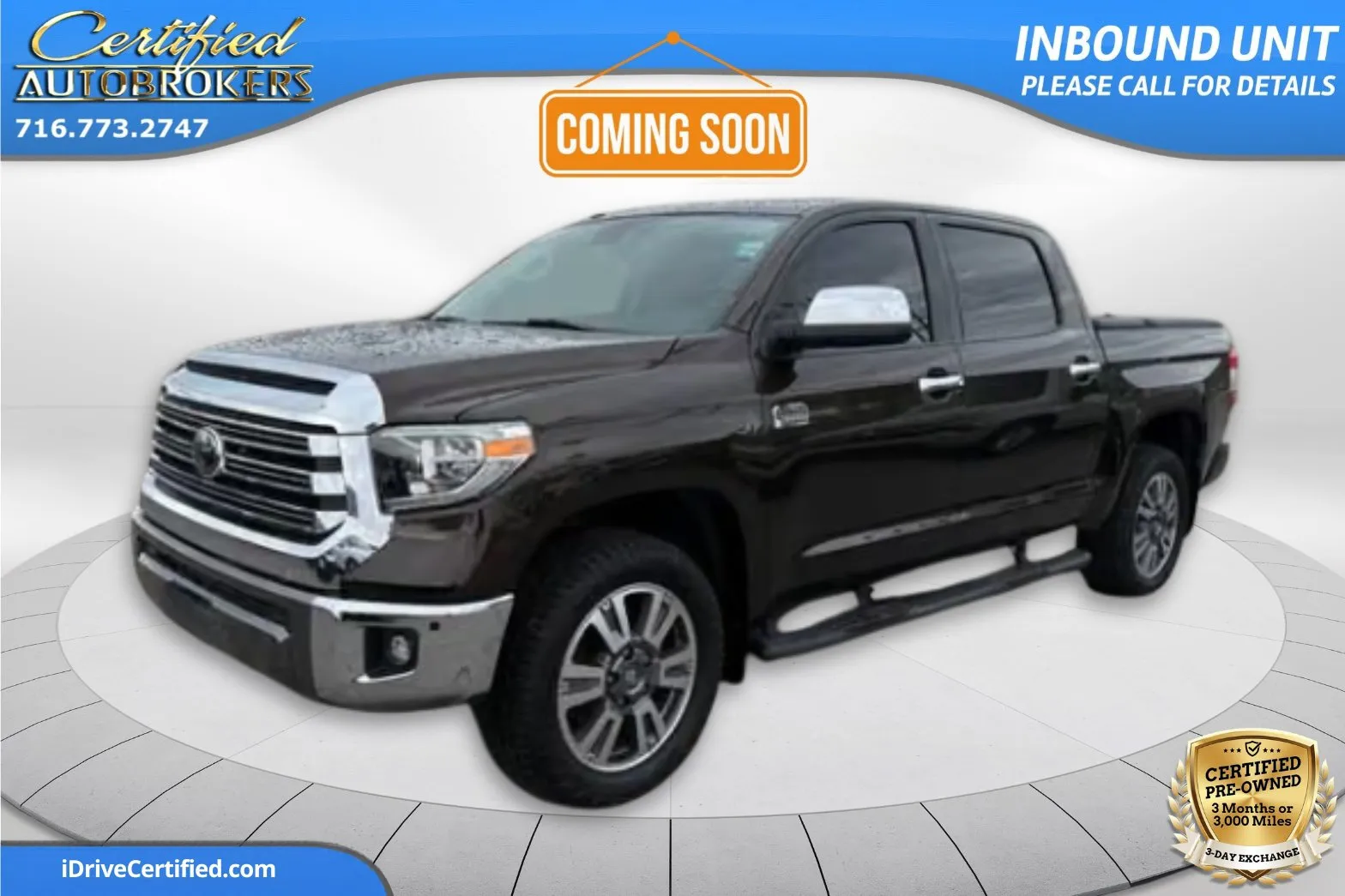 Brown 2019 Toyota Tundra 1794 Edition 4x4 for sale in Grand Island, NY