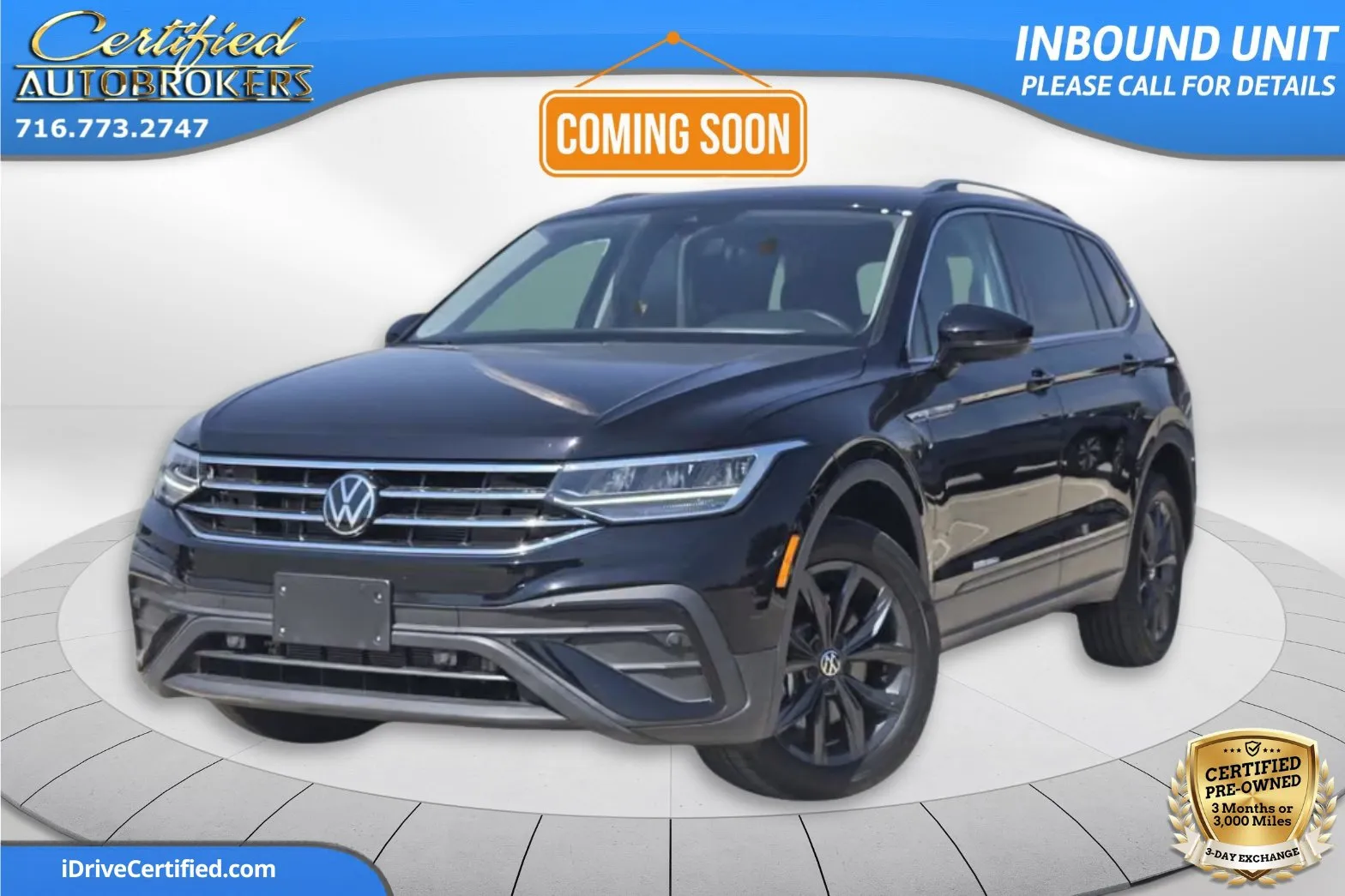 Black 2024 Volkswagen Tiguan SE AWD for sale in Grand Island, NY