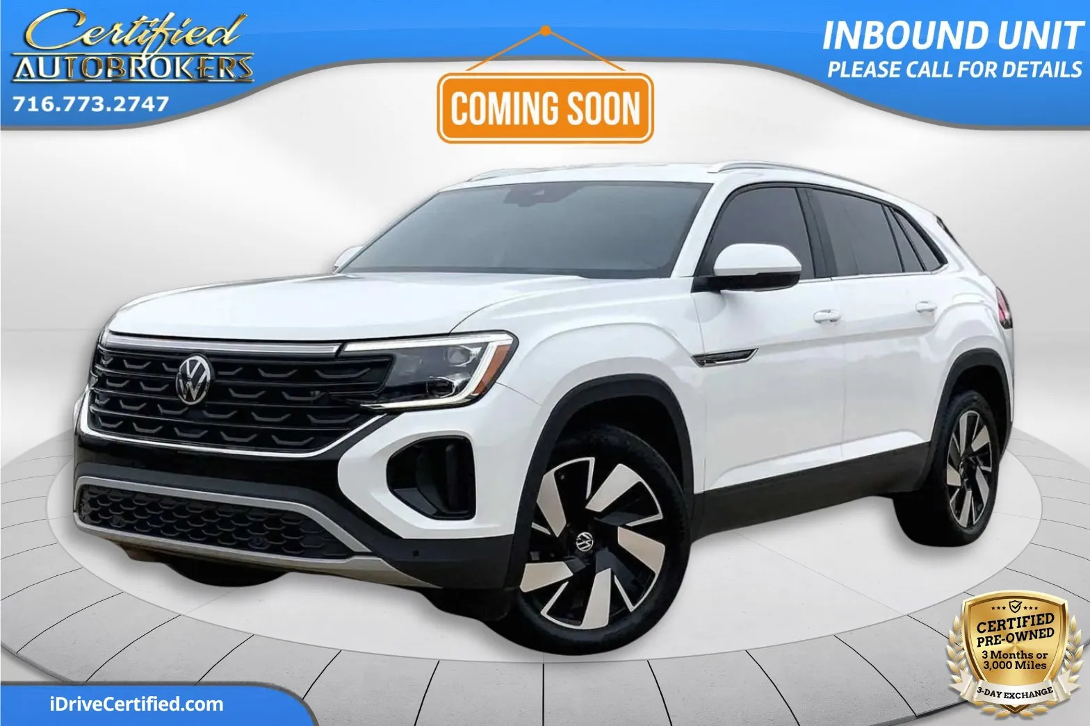 White 2024 Volkswagen Atlas Cross Sport 2.0T SE w/Technology for sale in Grand Island, NY