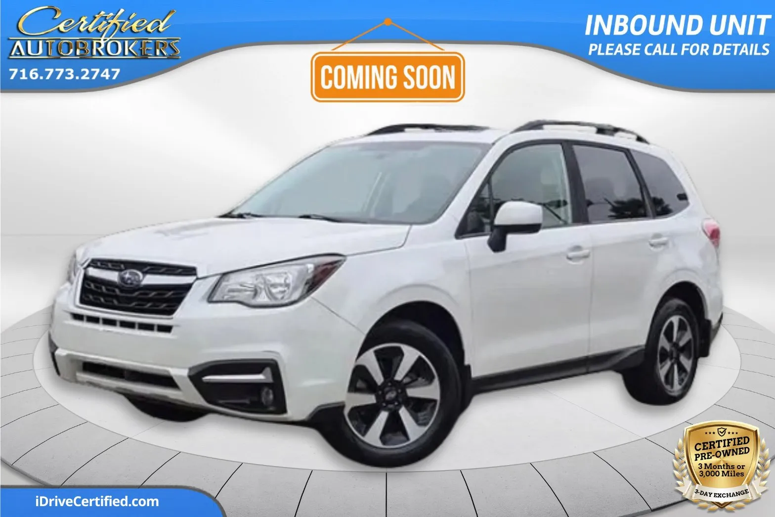 White 2018 Subaru Forester Premium AWD for sale in Grand Island, NY