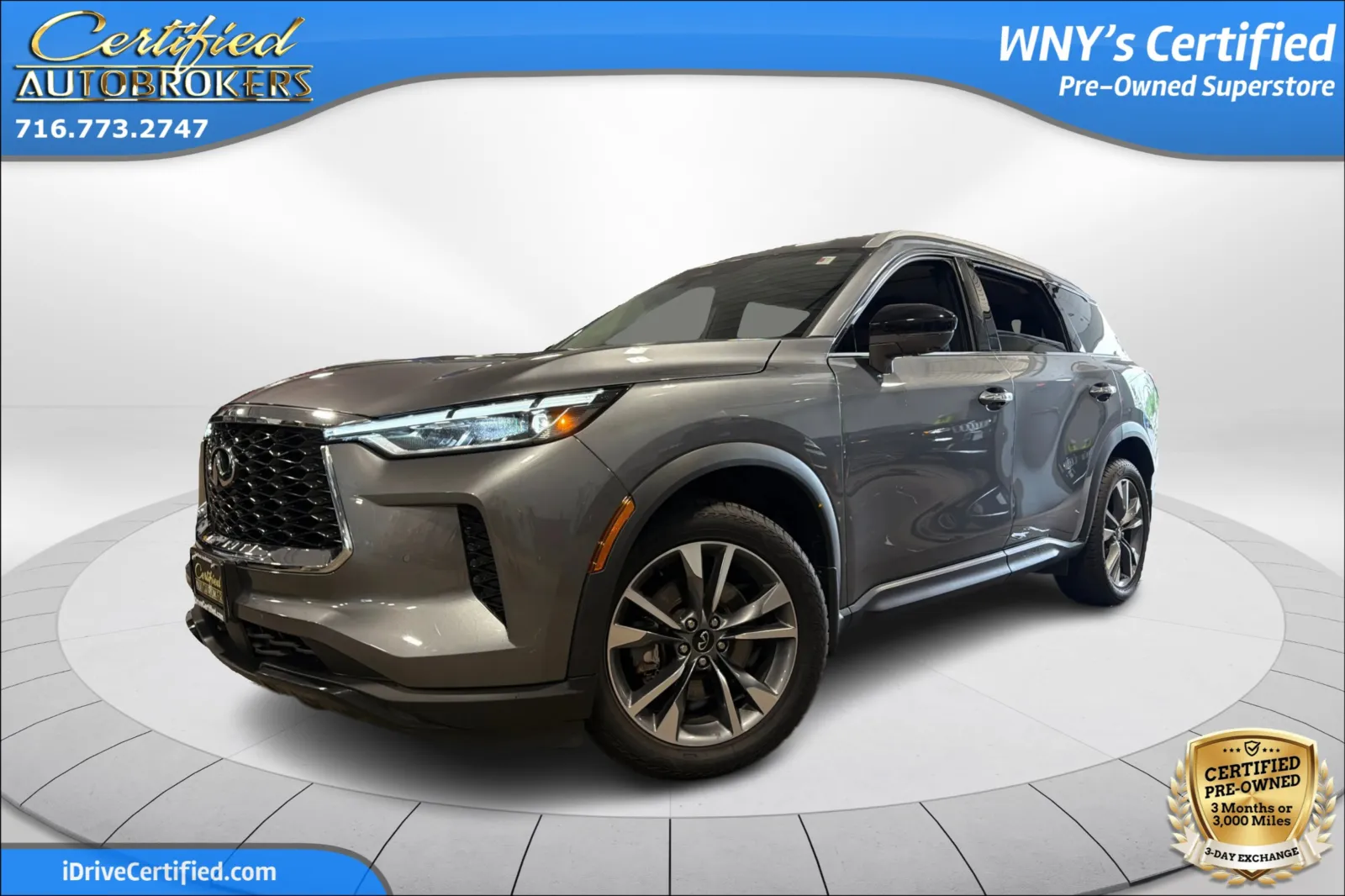 Gray 2025 INFINITI QX60 LUXE AWD for sale in Grand Island, NY