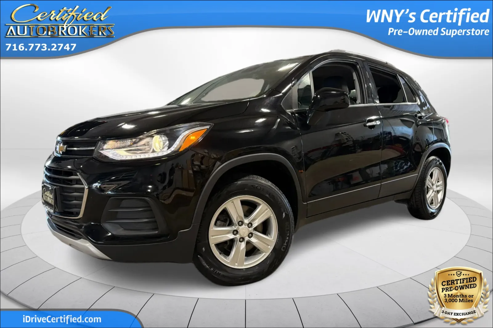 Black 2019 Chevrolet Trax LT AWD for sale in Grand Island, NY