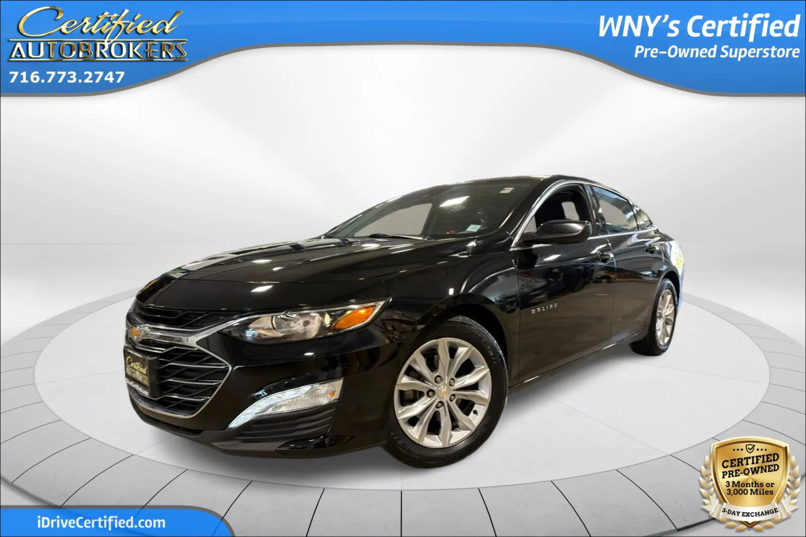 Black 2023 Chevrolet Malibu LT for sale in Grand Island, NY