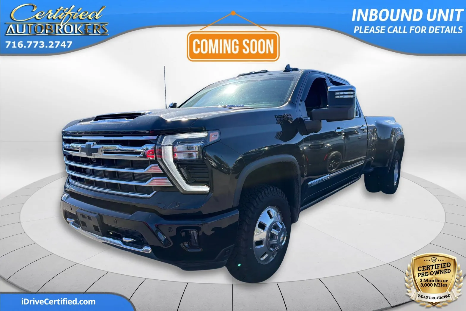 Black 2024 Chevrolet Silverado 3500 HD High Country DRW 4x4 for sale in Grand Island, NY