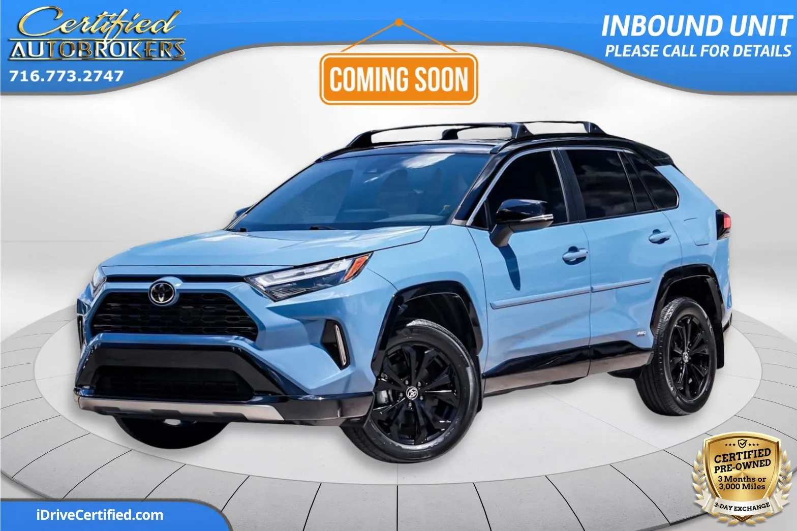 Blue 2025 Toyota RAV4 Hybrid XSE AWD for sale in Grand Island, NY