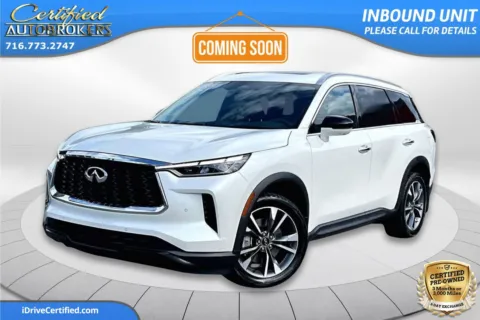 White 2025 INFINITI QX60 LUXE AWD for sale in Grand Island, NY