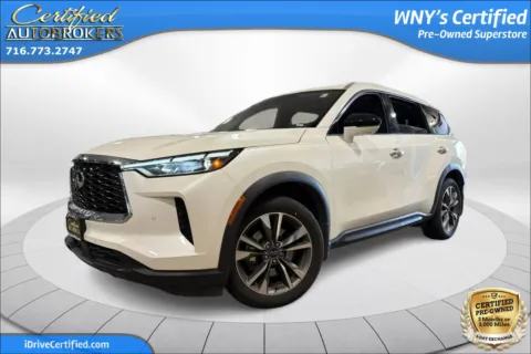 White 2025 INFINITI QX60 LUXE AWD for sale in Grand Island, NY