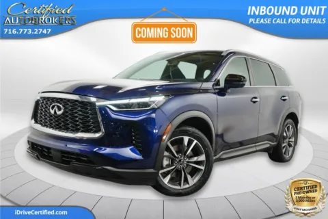 Blue 2025 INFINITI QX60 LUXE AWD for sale in Grand Island, NY