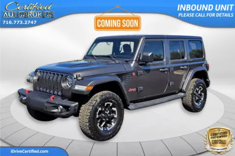 Gray 2022 Jeep Wrangler Unlimited Rubicon 4x4 for sale in Grand Island, NY