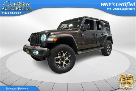Gray 2022 Jeep Wrangler Unlimited Rubicon 4x4 for sale in Grand Island, NY