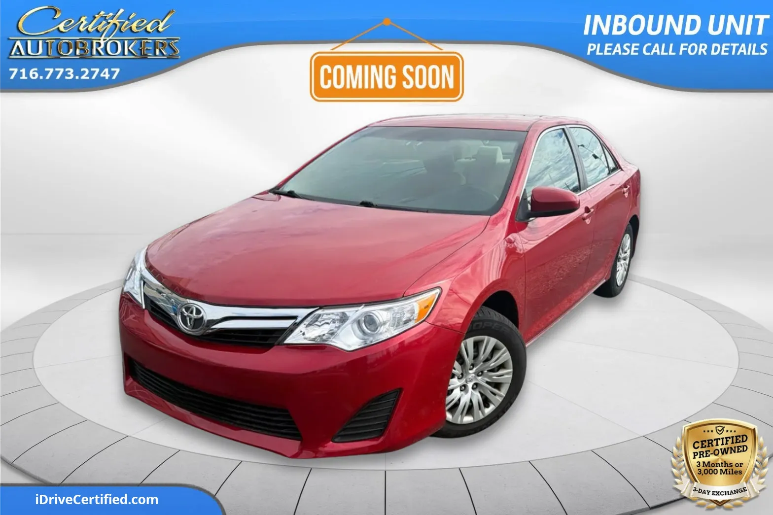 Red 2014 Toyota Camry LE for sale in Grand Island, NY