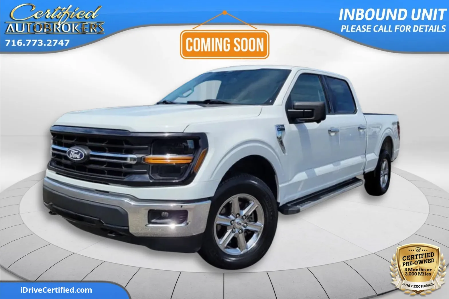 White 2024 Ford F-150 XLT 4x4 for sale in Grand Island, NY