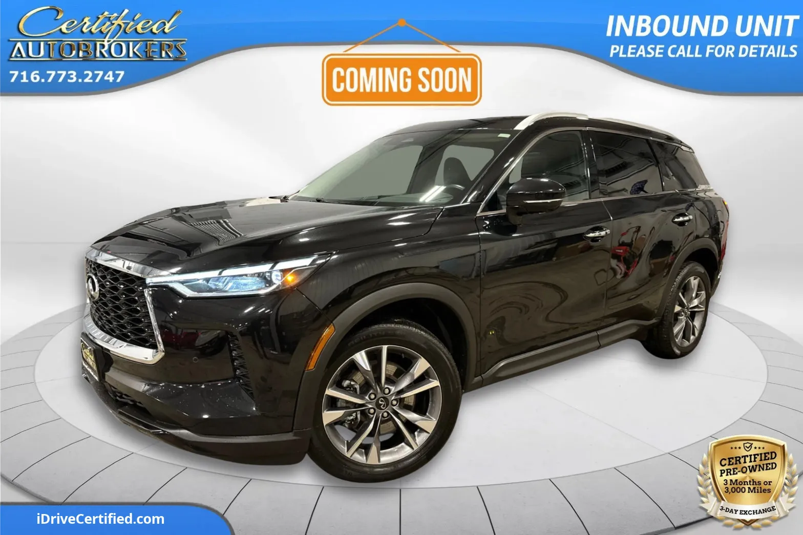 Black 2024 INFINITI QX60 LUXE AWD for sale in Grand Island, NY