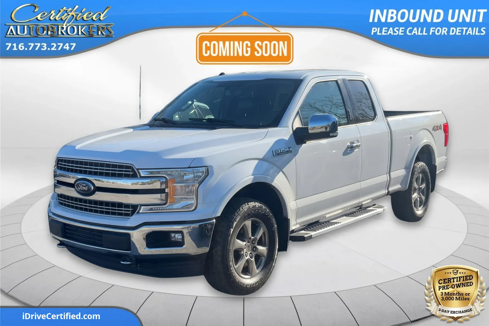 White 2018 Ford F-150 LARIAT 4x4 for sale in Grand Island, NY